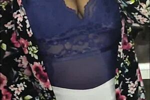 I surprise my step-nephew washing dishes