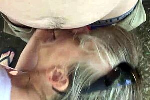 Friends Mom Gives Deepthroat Blowjob In Part 1 With Intense Throat Action And Swallowing.