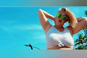 I feel so sensual with my huge natural tits and big nipples exposed in this amateur video.