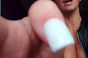 Russian Mistress Delivers Sexy Edging Instruction with Big Tits and Shaved Pussy in Femdom Session