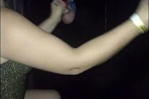 I cant believe this married slut is fucking strangers at the glory hole like that