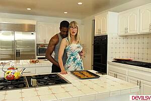 blonde granny takes deepthroat from big black cock in group banging with doggystyle masturbation