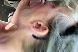 Friends Mom Gives Deepthroat Blowjob In Part 1 With Intense Throat Action And Swallowing.