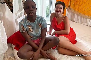 Marie Rides Blue Hard With Strap-On!