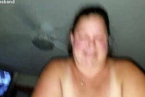 Bbw slut rides in cowgirl pov.