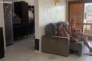 Casada safada hides everything from husband but gets caught.