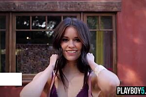 Petite latina milf babe Salena Storm strips off lingerie to reveal her nude beauty.