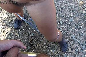 Perverted Stepmom Feels So Horny Pissing From Hairy Pussy In Front Of Stepson While Talking Dirty