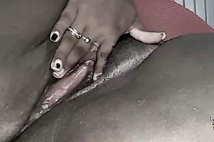 Black BBW with big tits gets fat pussy hardcore pounded by big black cock in trailer