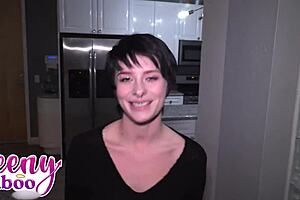 Neighbors Daughter Kitty Lockout Leads To Hot Fuck