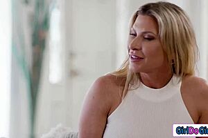 I felt so aroused when my big boobs milf stepmom allowed me to facesit her shaved pussy for intense orgasm.