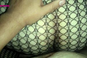 Doggystyle Action with Big Balls and Curvy Mexican Prostitute in Fishnets