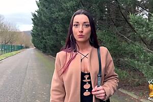 What happens when busty French milf Angela gets double teamed by two studs in lingerie?