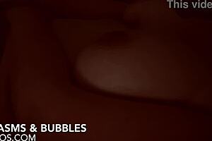 Hot amateur milf with big boobs masturbates sensually for husband.