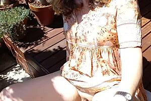 hey maturemons, why are you sunning that shaved vulva with big pussy lips out there?