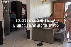 Casada safada hides everything from husband but gets caught.