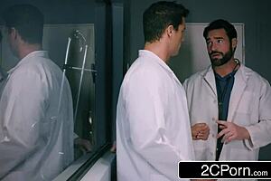 Double Penetration Docs Pound Blonde Milf's Pussy And Ass In Hospital