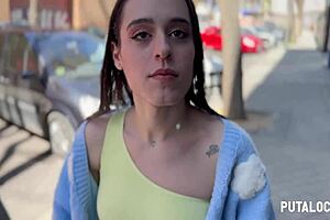 i catch skinny spanish teen briseida myers by torbe, then we get into hot amateur action with blowjob and riding