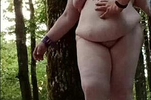 in 2025, esclave titia la tertius got chained up in the forest for some wild outdoor fun