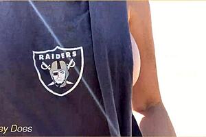 wife struts fully nude along the public beach showing off