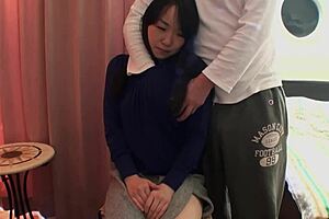 hey japanese girl, why ride that guy's dick so wildly in stockings and heels?