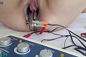 Mature Milf Endures Intense German Electric Shock In Pee Hole And Piss Drinking