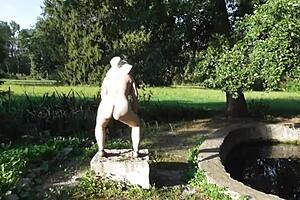 Hairy Mature Woman Goes Nude And Flashes In Public Park Amateur Style