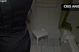 Kyara Nyx and Cris Angelo piss after work