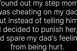 Hey, my cheating step-mom chooses my punishment over getting caught, riding me hard in the garage.
