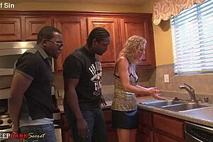 Jade Calls Two Plumbers for Interracial Doggystyle Creampie in California