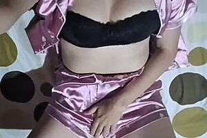 Hot Latina babe wakes up for solo pussy masturbation in real homemade video