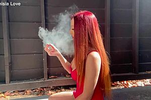 hey artemisia love your big tits look amazing in that outdoor smoking session