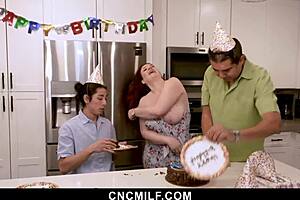 Big Tits Milf Freeuse Stepmom Gives Stepson Birthday Sex With Redhead Bbw Riding