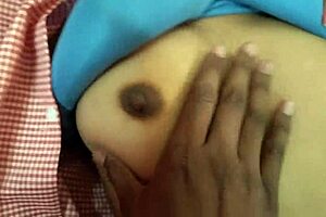 Indian college girlfriend gets fully nude for hardcore sex with big cock in romantic quickie on bed