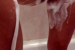 What secrets hide when naked stepsister appears in shower with big tits milf allure?