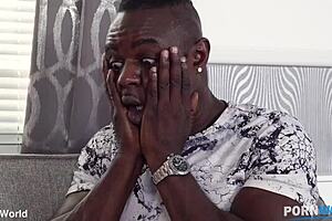 Oh man, her boyfriend just found out about that interracial blowjob with big tits milf in lingerie 😱