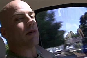 Uh, blonde porn babe Tyann Mason with big fake tits gets coated in cum after anal fingering.