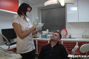 Hey, check out milf pornstar Anna Polina getting it on with the dentist in a wild anal session with big tits bouncing and deepthroat action.