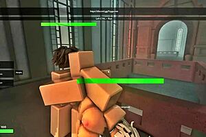 fucking my sexy teen stepmom hard with cum everywhere in roblox mansion wow