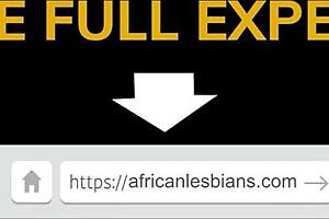 African milf lesbians make out in public during house party foreplay