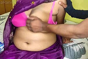 stepson dives into hot stepmom's pussy with doggystyle creampie action in this indian taboo tale