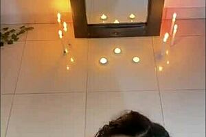 She casually shared the BEST Valentine's gift as a naughty submissive neighbor in real homemade POV ANAL fun.