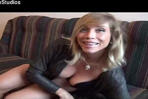 Rita rush shows her pregnant milf belly and plump tits in bra - sfw