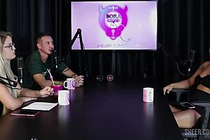 Val mineirinha shares compilation highlights from bora cast episode with bruna carlos on sheer red