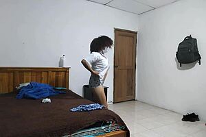 Madura irresistible showcases charm and sensuality in sexy skirt during flashing interview