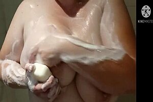 betty reddd's pregnant shower fun gets steamy with big tits and wet vibes 🚿💦