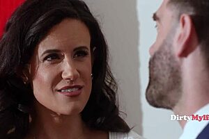 I feel so turned on watching this cougar like Penny Barber in a blindfolded bondage parody with oral and pussy action.