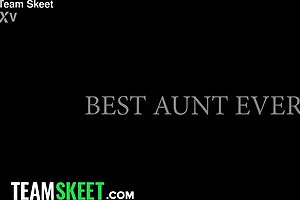 Step family secrets where stepsons boner leads to wild threesome with stepmom and stepaunt uh oh