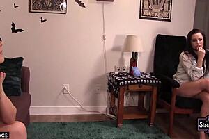 sinn sage and georgia jones tease with scissoring and wet pussy licking