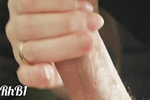 he cums fast from my gentle tongue caress